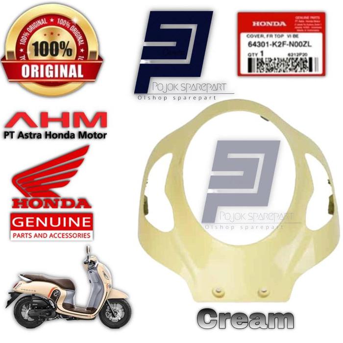 Gambar Tameng panel lampu body depan scoopy new prestige sporty stylish K2F 2021 2022 2023 2024 hitam glossy hitam doff putih doff merah doff brown matte merah glossy biru doff hijau doff abu grey silver doff original - Merah glossy dari Raja Motor Part undefined 5 Tokopedia
