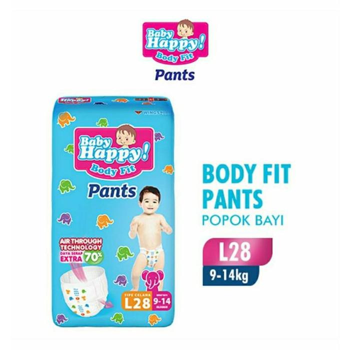Gambar TERMURAH BABY HAPPY PANTS S 38 / M 32 / L 28 / XL 26 / XXL 24 Popok Celana Sekali Pakai - L 28 dari Ralalibe undefined Tokopedia