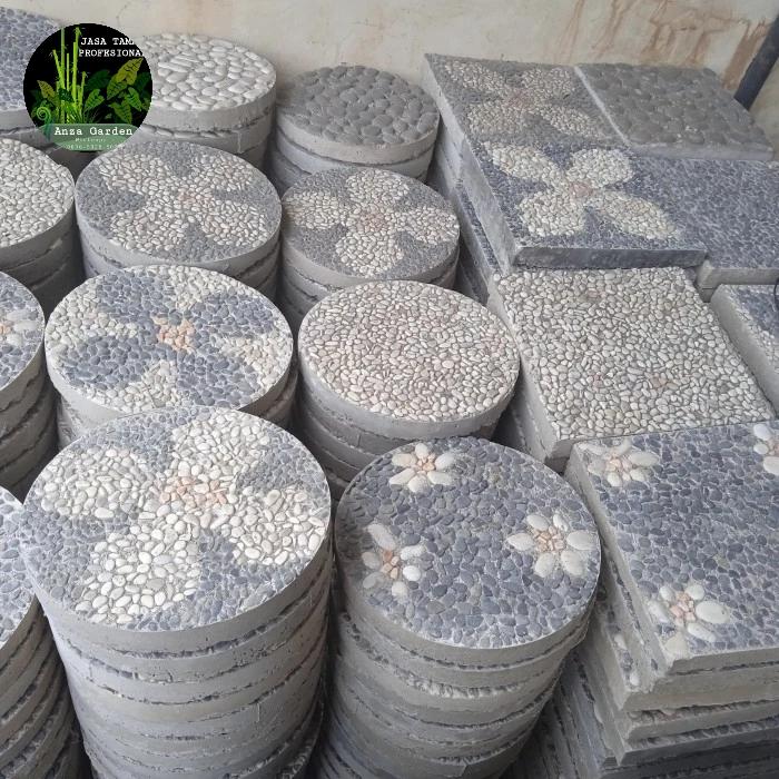 Gambar Stepping Stone Taman Kotak dan Bulat dari Anza Garden undefined Tokopedia