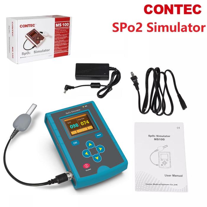 Gambar pulse oxymeter simulator simulator kalibrasi SpO2 saturasi MS100 - probe+unit dari Nathapedia_NEW undefined Tokopedia