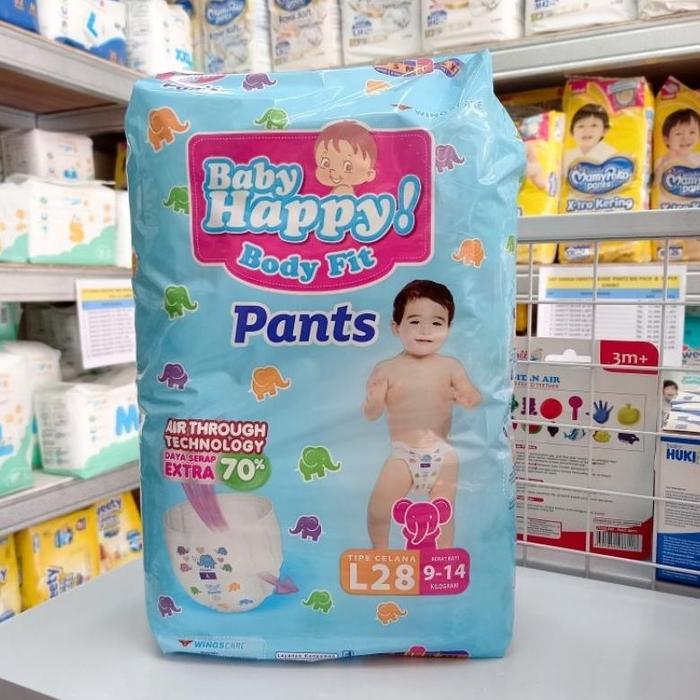 Gambar TERMURAH Baby Happy Pants Ukuran S38 || M32 || L28 || XL26 || XL24 Popok Bayi Baby hapy S 38 M 32 L 28 XL 26 XXL - Ukuran M 32 dari Ralalibe undefined 3 Tokopedia