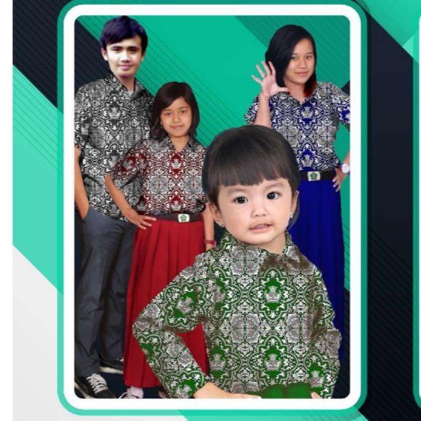 Gambar Batik Siswa - 104 Bunga Bangsa - Merah dari Makmur Bahagia Textile undefined Tokopedia