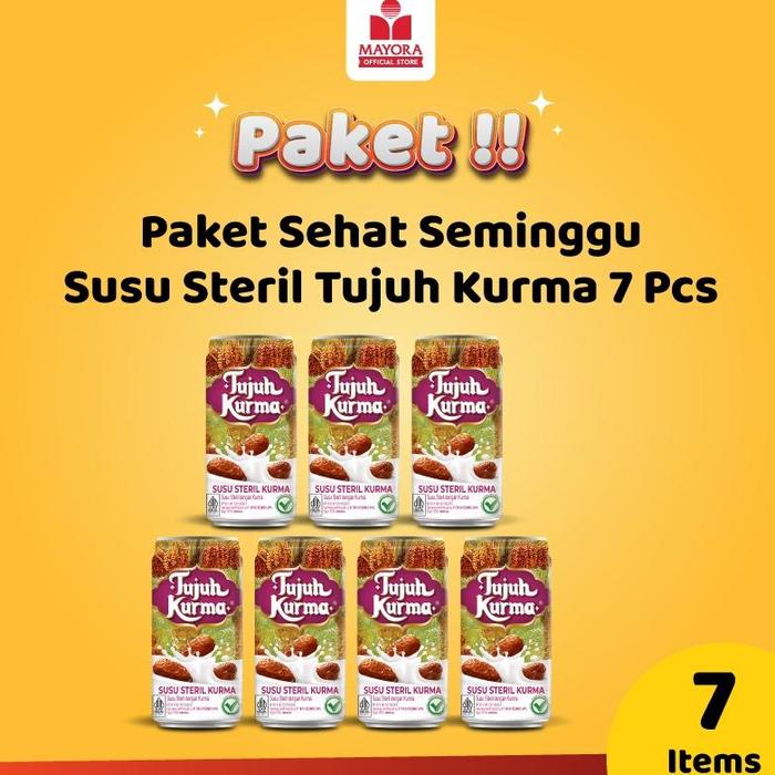 Gambar PAKET SEHAT SEMINGGU SUSU STERIL TUJUH KURMA 7 PCS - Tujuh Kurma dari Sri Graspinazil undefined Tokopedia