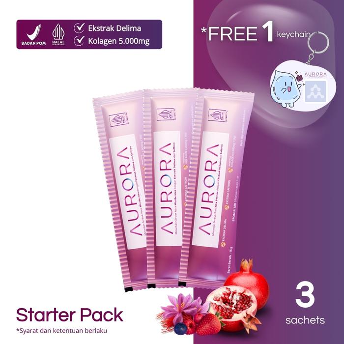 Gambar AURORA SAFFRON COLLAGEN - SACHET - 3 SACHET dari Fitri Family Store undefined Tokopedia