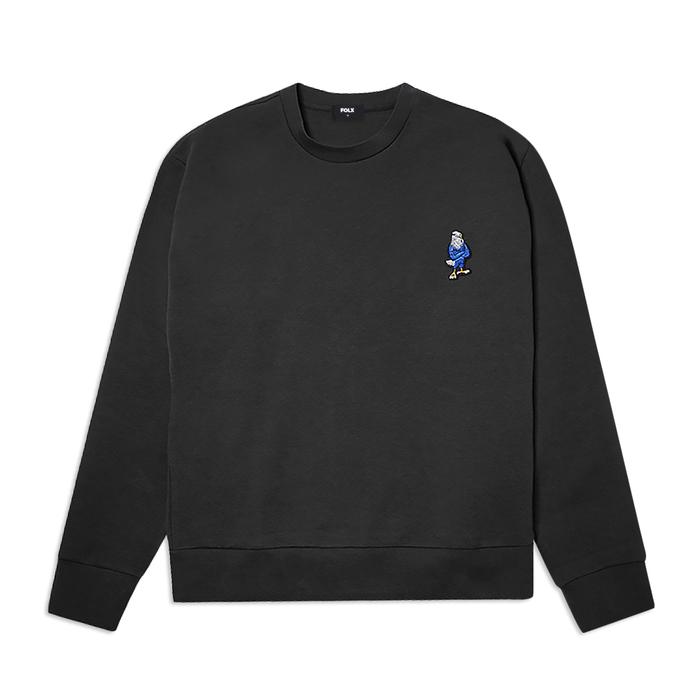 Gambar FOLX Manga Capsule Eagle Patch Sweatshirt - Black, L dari FOLX ID undefined Tokopedia