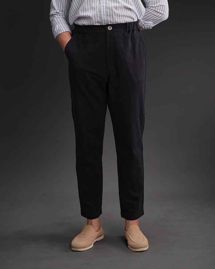 Gambar HOMME Linen Pants SGNR Slim Fit - Black, 34 dari SIGNORE_NEW undefined Tokopedia