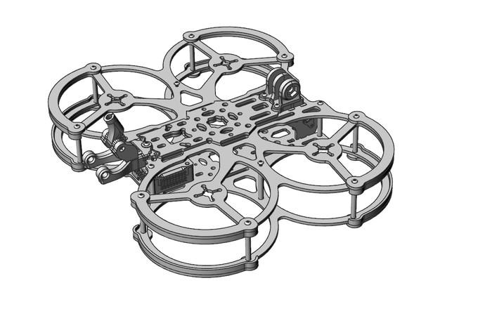 Gambar QAV3 3inch Custom Frame - Fullset Kit - Fullset dari sotarandson undefined Tokopedia