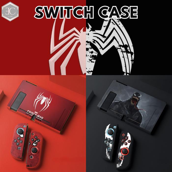 Gambar Nintendo Switch V1 V2 Oled Case Pouch Bag Accessories Spiderman Venom - Switch Case, Venom dari En Case undefined Tokopedia