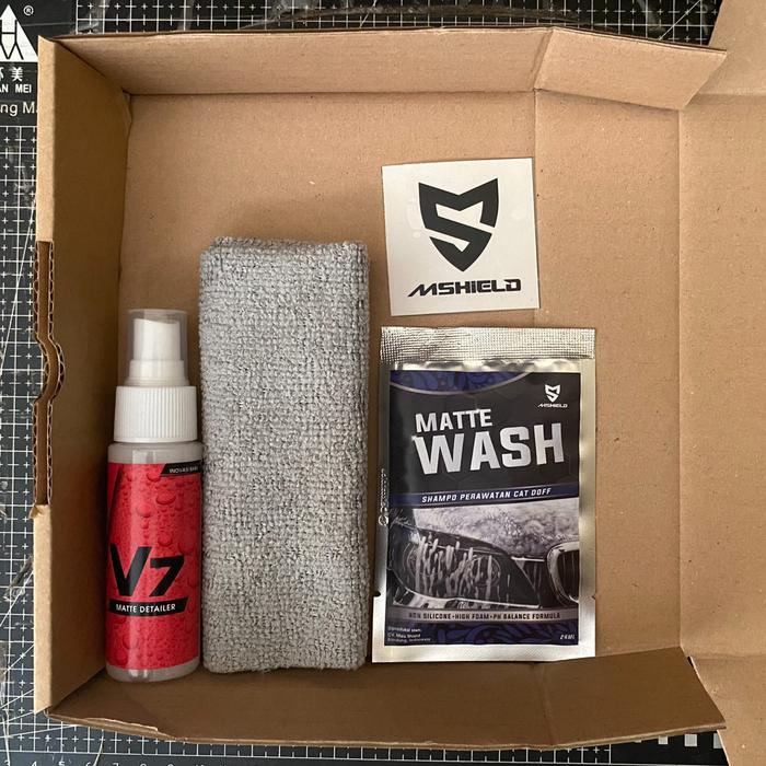 Gambar Pengkilap Motor Doff/Matte/Wrapping plus BONUS - V7 45 ML dari Mizu Shield undefined Tokopedia