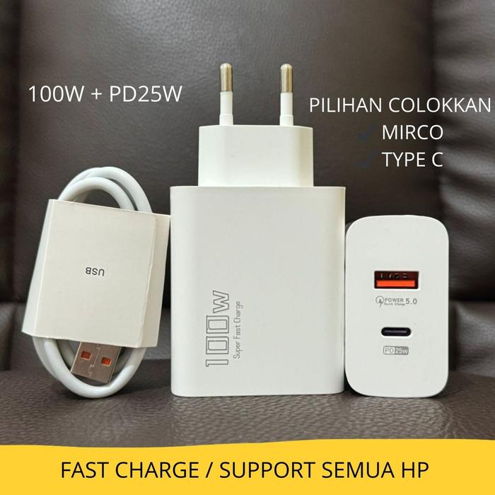 100W Charger fast charging PD25W fast charge kompatibel for  samsung Vivo oppp T/C-100W-PD25W, MICRO