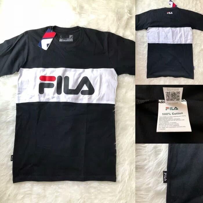 Gambar ready kaos fila heritage tee blackwhite original best seller - blackwhite, M dari Fabric Glam shop undefined 3 Tokopedia