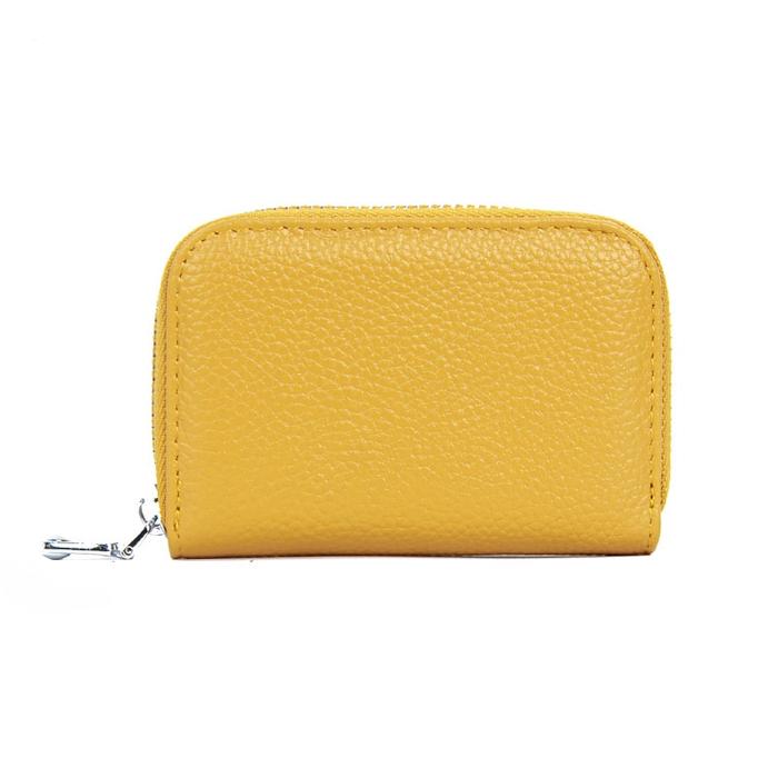 Gambar Dompet Kartu Card Holder Kulit Organizer ANTI RFID Impor AE34 - YELLOW dari d'unlimited store undefined Tokopedia
