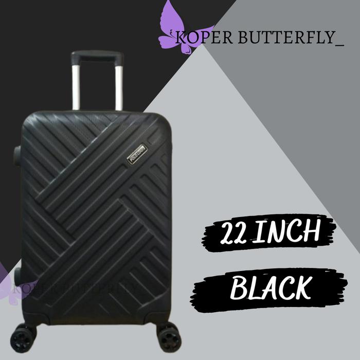 Gambar KOPER BAJU POLO LOUIS 71 22 INCH FREE DUS - BLACK dari Koper Butterfly undefined Tokopedia