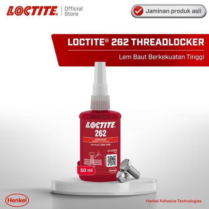 Gambar GEMILANG HENKEL LOCTITE 262 THREADLOCKER LEM BAUT 50 ML - 262 dari Gemilang Abadi Toko undefined Tokopedia
