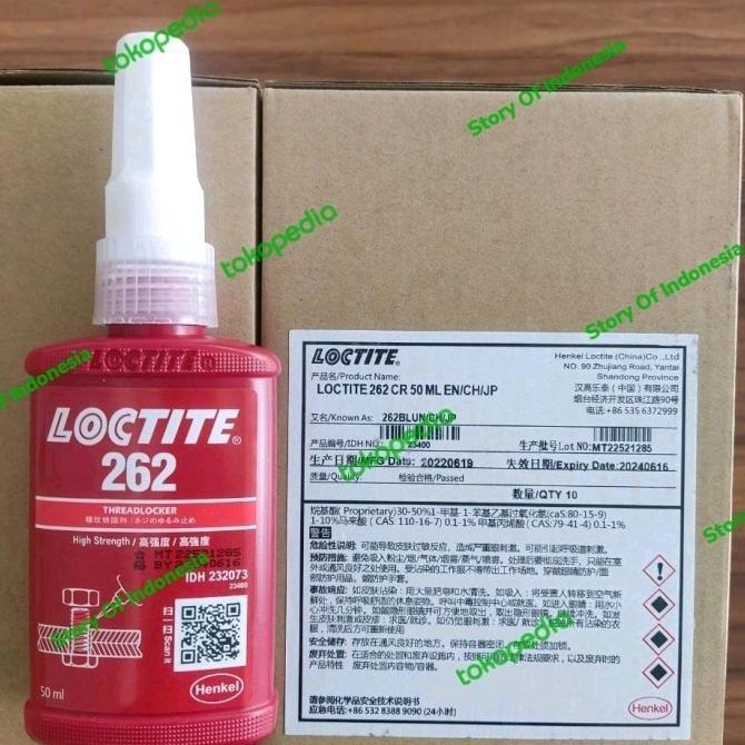 Gambar ORIGINAL Loctite Lem Baut 262 262/262,262-262_262 50Gram 50ml dari himam undefined Tokopedia