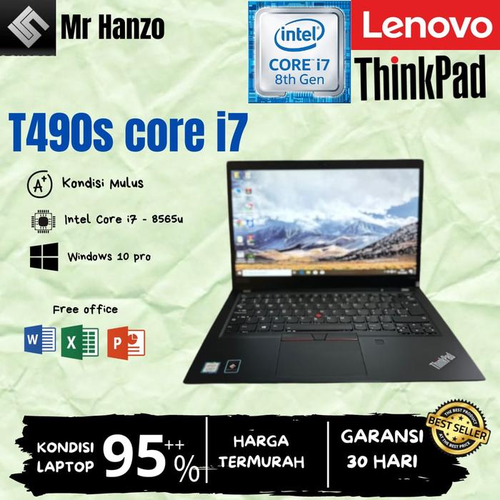 Gambar lenovo thinkpad T490s core i7 8565u ram 16gb ssd 512gb FHD IPS - i5 GEN8, 16GB - 512GB dari MrHanzo undefined Tokopedia
