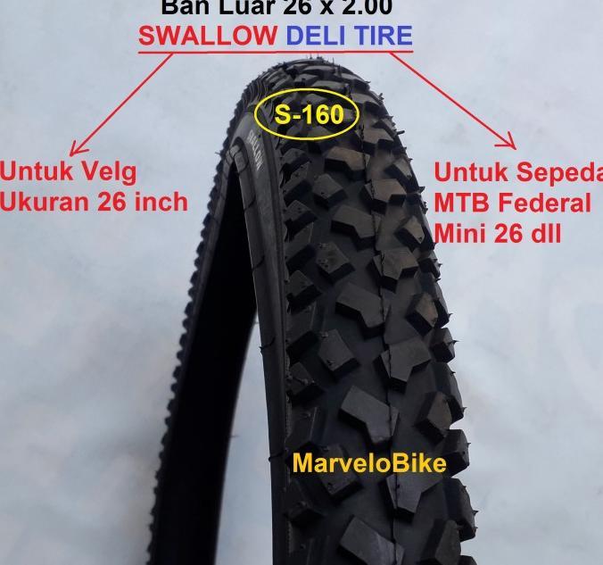 Gambar diskon! ban luar sepeda 26 x 2.00 swallow s-160 dari afifmaulana50q undefined Tokopedia