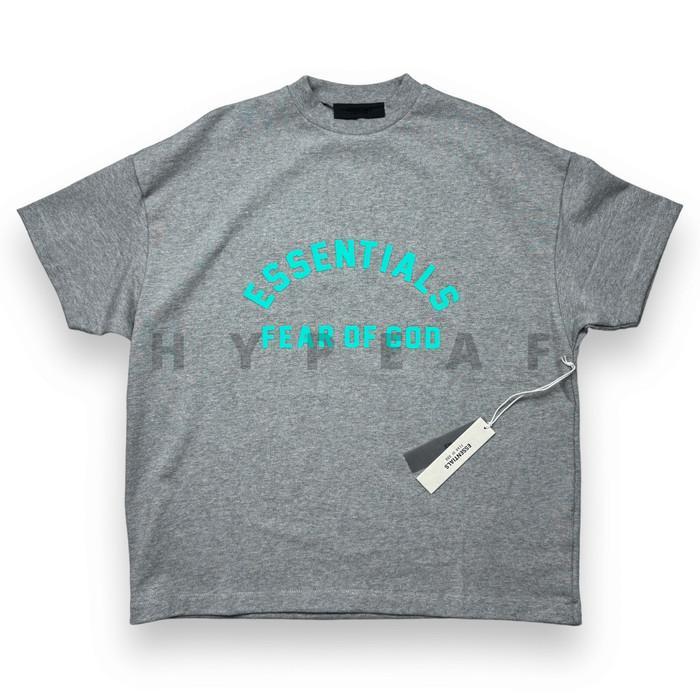 Gambar new fog fear of god essentials fw23 heavy jersey short sleeve tee high quality - Dark Heather , XXS dari Fabric Glam shop undefined Tokopedia