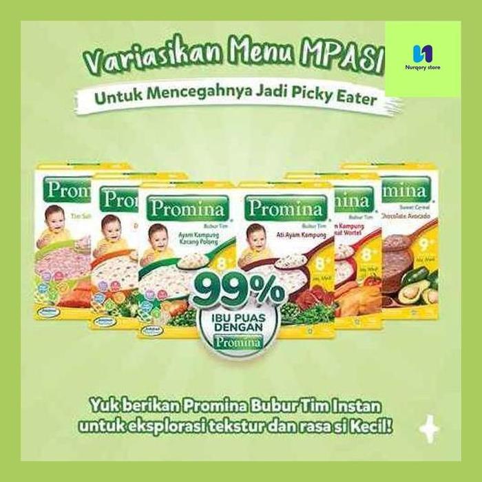 Gambar Nurqo// Promina Bubur Bayi Usia 8+ Isi 100Gr | Bubur Tim | Mpasi | Makanan Bayi Snack Cemilan Bayi | My Mom dari Nurqory store undefined Tokopedia