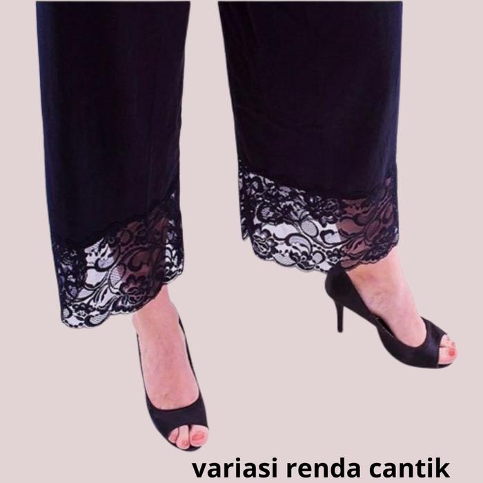 Gambar CELANA PANJANG IHRAM WANITA - Hitam, L dari Maryam_hijab store undefined Tokopedia