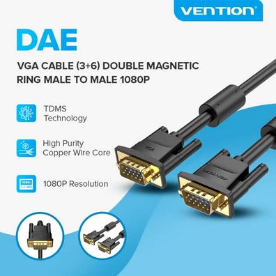 Gambar Vention Kabel VGA 15 Pin Male 1080P Support for Monitor - DAE, 1.5 Meter dari Vention Authorized Reseller undefined Tokopedia