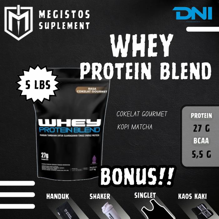 Gambar DNI Whey Protein Blend 5lbs - Strawberry Mint dari Megistos Suplement undefined Tokopedia