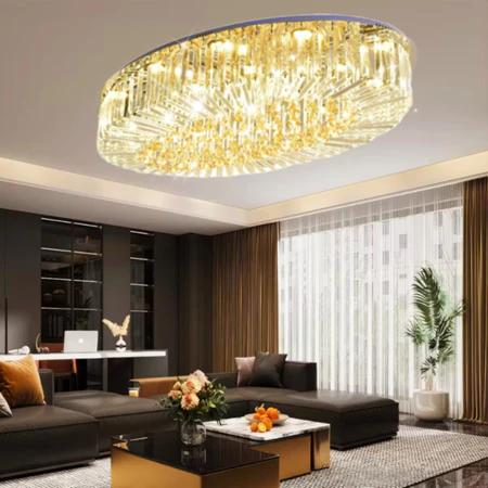 Jual Lampu Gantung Bahan kristal Chandelier 80cm mewah warna