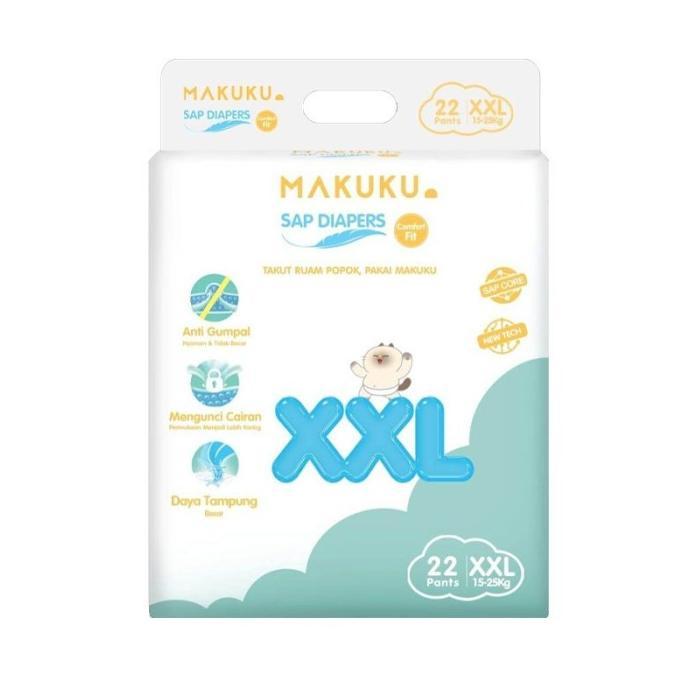 Gambar Diskon! MAKUKU DIAPERS COMFORT FIT BIG PACK PANTS SAP POPOK CELANA BAYI BABY NB32 S30 M28 L26 XL24 XXL22 SOFT CLOUD DIAPER DRY EXTRA SERAP AIR GROSIR BANDUNG SEKALI PAKAI IBU BAYI ANAK PREMIUM S M L XL XXL NB NEWBORN 32 30 28 26 24 22 TAPE PEREKAT SLIM - XXL22 FIT dari kebaysupeshop undefined Tokopedia