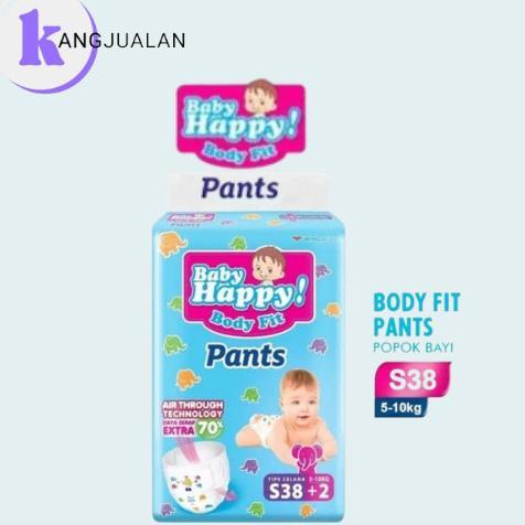 Gambar Diskon! Baby Happy Pants Popok Bayi Popok Baby Happy Body Fit Pants S 38+2 / M 32 / L 28 / XL 26 / XXL 24 Popok sekali pakai - S dari kebaysupeshop undefined Tokopedia