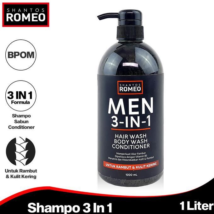 Gambar SHANTOS ROMEO Shampo / Sabun Cair Pria 1 L Men 3 In 1 HOL dari Diamond_shhopp undefined Tokopedia