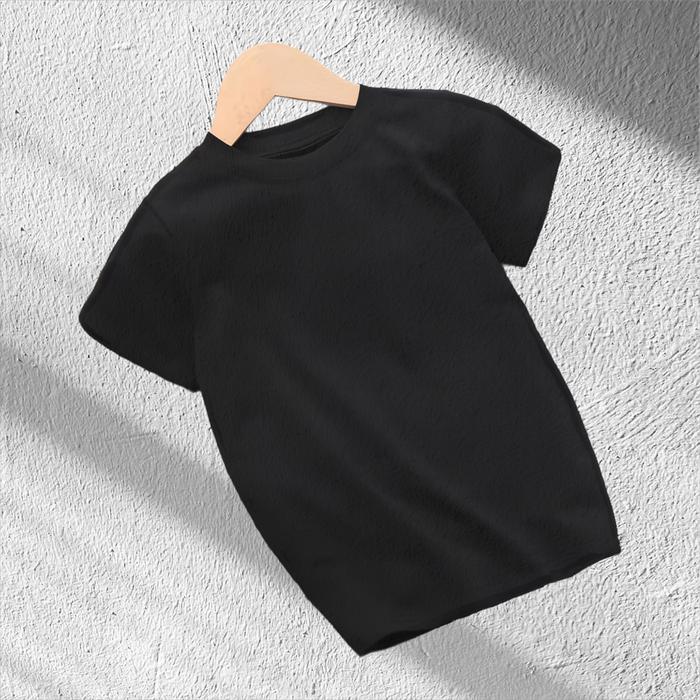 Gambar Kaos polos anak cotton combed atasan Anak unisex usia 2-10th kaos anak - Hitam, XL dari Kencana Shop92 undefined Tokopedia