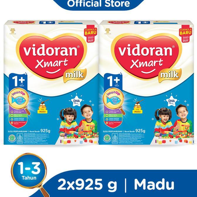Gambar VIDORAN XMART 1+ Imun Up SUSU FORMULA MADU [925 G/2 pcs] dari marpuah085 undefined Tokopedia