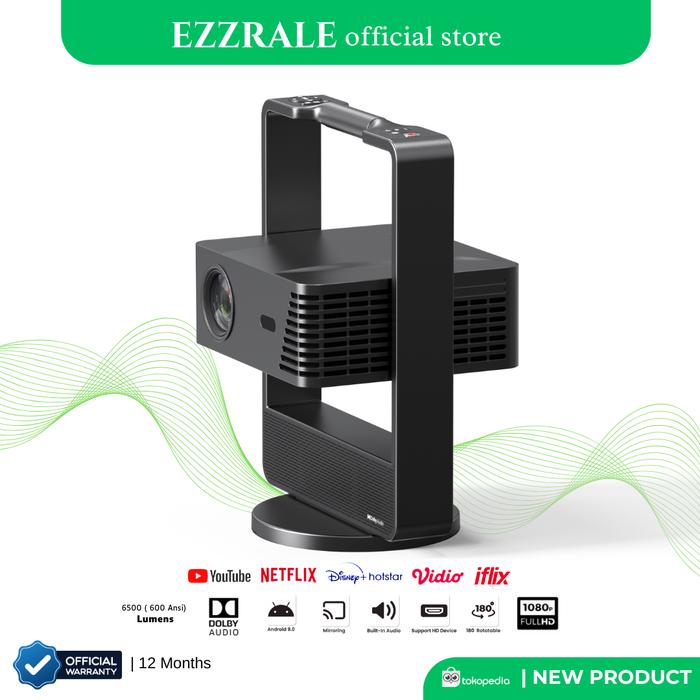 Gambar EZZRALE X STYLE PRIME - ( 600 ANSI ) Smart Android Projector- 10W*2 DOLBY SPEAKER - Xstyle Prime dari EZZRALE undefined Tokopedia