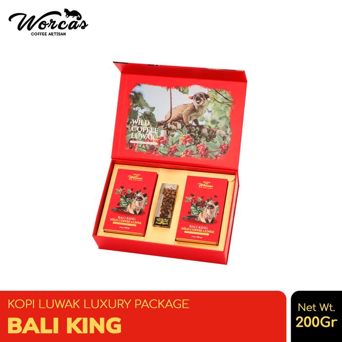 Jual WORCAS Kopi Luwak Liar Bali King Luxury Package 200gr - KOPI