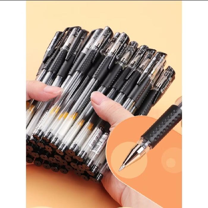 Jual Balpoint Tinta Gel Paket 1 lusin 12 pcs Pulpen gel 0.5 mm ...
