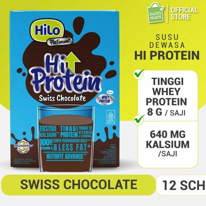 Gambar HiLo Platinum Swiss Chocolate (12 Sachet) - Susu Tinggi Kalsium dari marpuah085 undefined Tokopedia