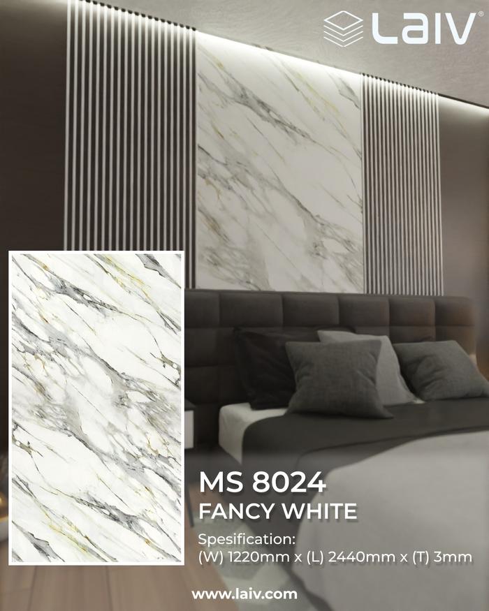 Gambar (LAIV) PVC UV Marble Sheet PVC Board Panel Dinding Marmer Wallboard 3mm Dekorasi Dinding Motif Corak - MS 8024 dari INTERIORDECOR undefined Tokopedia