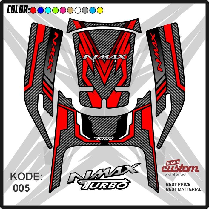 Gambar TANKPAD DECKPAD NMAX NEW TURBO NEO 155cc 2024 TIMBUL / BODY PROTECTOR NMAX TURBO NEO / STIKER TIMBUL NMAX TURBO / HAYAIDESU / STICKER NMAX NEO - KODE 06 dari GALLERY STIKER 10 undefined Tokopedia