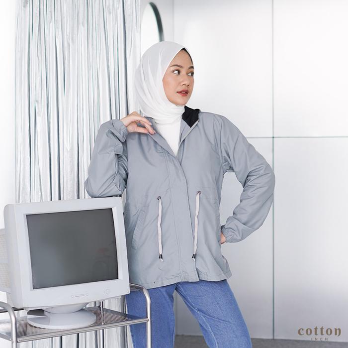 Gambar Cotton Inch - Morena Parka Jacket - Silver, M dari COTTON INSTYLE OFFICIAL SHOP undefined Tokopedia