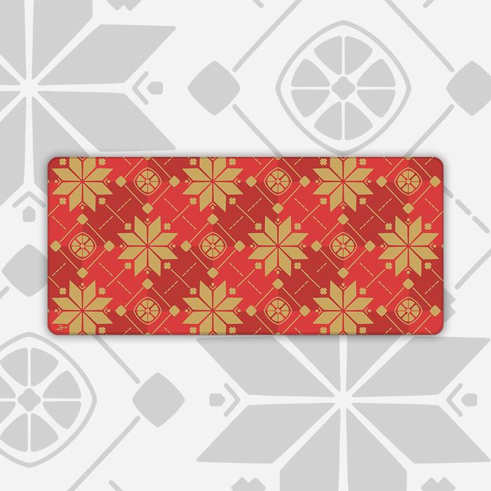 Gambar Mousepad/Deskmat Tenun Songket(Indonesian Heritage) - Basic Collection | Zenith Store - Merah dari Zenith Deskmat undefined Tokopedia