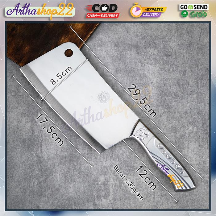 Gambar Pisau Dapur Pisau daging serbaguna Chinese chef knife Stainless Steel Kitchenware - 316 dari arthashop22 undefined Tokopedia