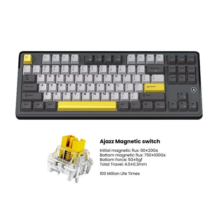 Gambar Ajazz AK870 HE Magnetic Rapid Trigger TKL RGB Mechanical Gaming Keyboard - WIRED STARRY dari Igamerworld Surabaya undefined Tokopedia