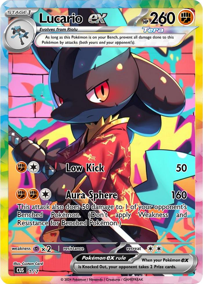 Gambar KARTU POKEMON TCG HOLOGRAM ENGLISH VERSION STELLAR TERA EX - LUCARIO SAMURAI - VERSI 1 dari orry spot official undefined Tokopedia