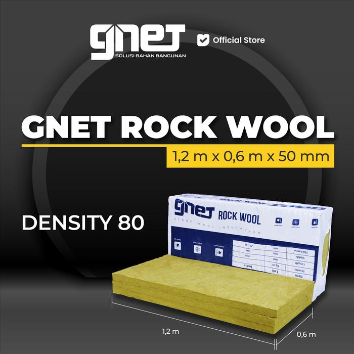 Gambar GNET Rock Wool | Insulasi Dinding Bangunan | Peredam Suara & Panas - Density 80 dari GNET Official Store Kota Tangerang Tokopedia