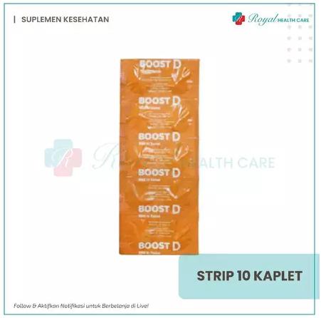 Gambar BOOST D 1000 IU Tablet, Untuk Memenuhi Kebutuhan Vitamin D - STRIP 10 TAB dari Royal Pharmacy Care undefined Tokopedia