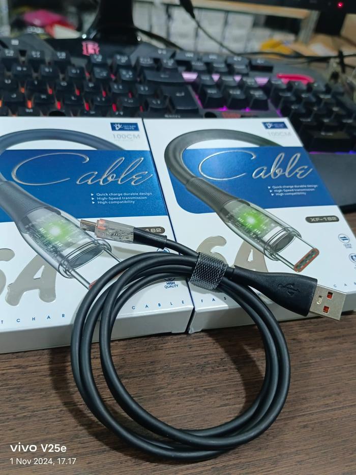 Gambar KABEL DATA LED INDIKATOR 6A SUPORT FAST CHARGING DAN FLASH CHARGE 1 METER KABEL DATA LED 6A - MICRO dari PROPASSACCESSORIES19 undefined Tokopedia