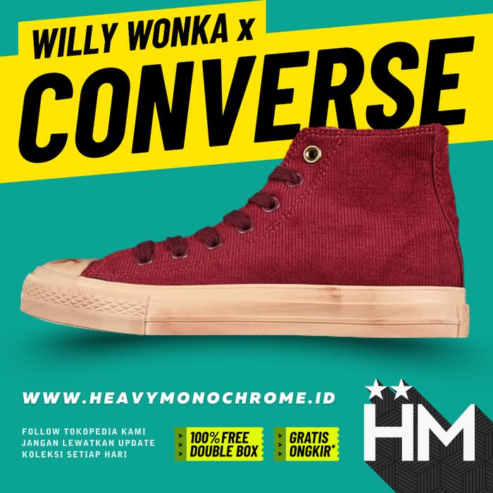 Jual Willy Wonka x Converse Chuck Taylor All Star High 'Never Let