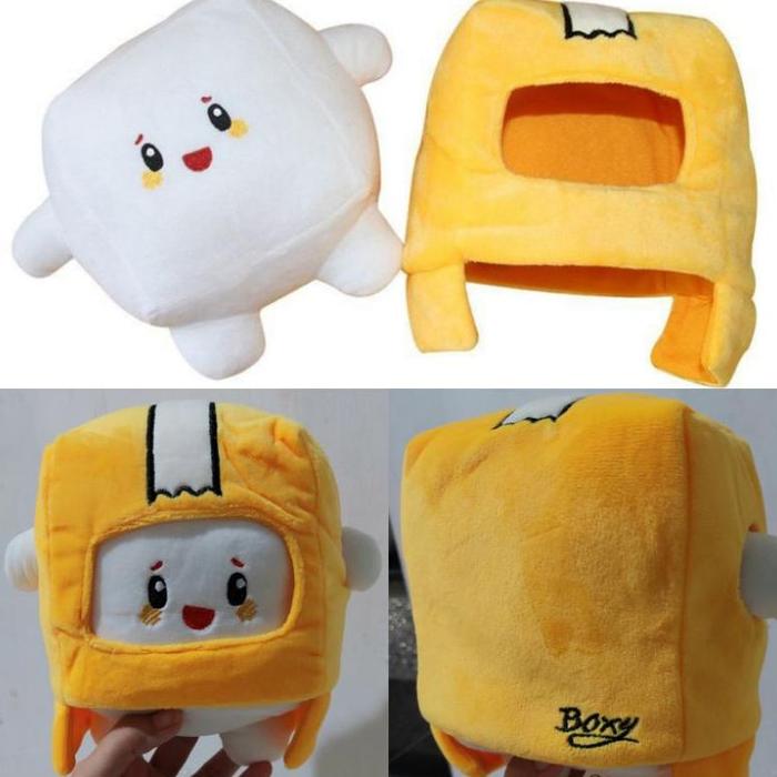 Gambar boneka Lankybox BOXY FOXY ROCKY Plush mainan game kartun box import lanky box - BoxyPutihKuning dari Blissful_Bazaar undefined Tokopedia