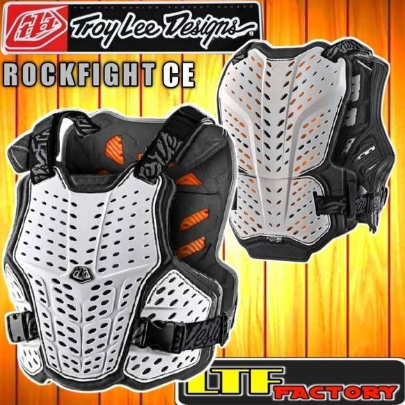 Gambar ** TLD TROY LEE DESIGN ROCKFIGHT CE Body Protector Pelindung Badan Dada punggung Motocross Hitam Putih ** - DEWASA CE PUTIH, XS/S dari JUKIN ABGASE632 undefined Tokopedia