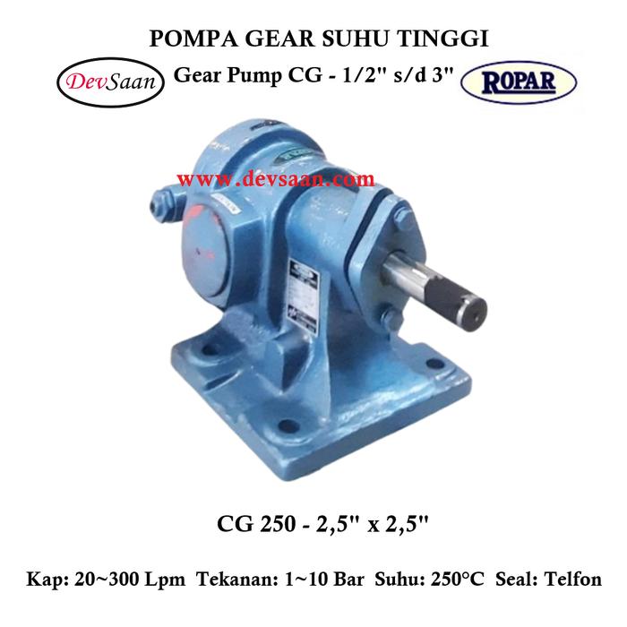 Gambar Gear Pump Helikal CG 250 Pompa Roda Gigi - 2,5" x 2,5" dari Pumpindo undefined Tokopedia